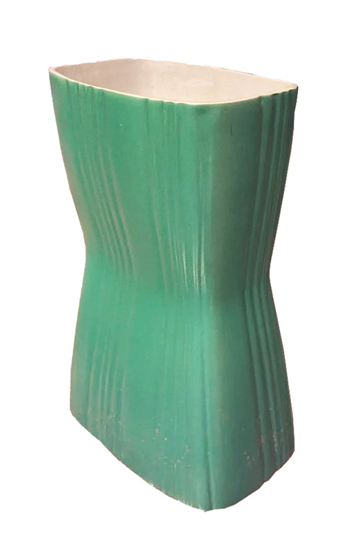 Vaso in ceramica Vintage Richard ginori verde acqua del XX Secolo Anni 30 Opera originale e disponibile - Robertaebasta® Art Gallery opere d’arte esclusive.